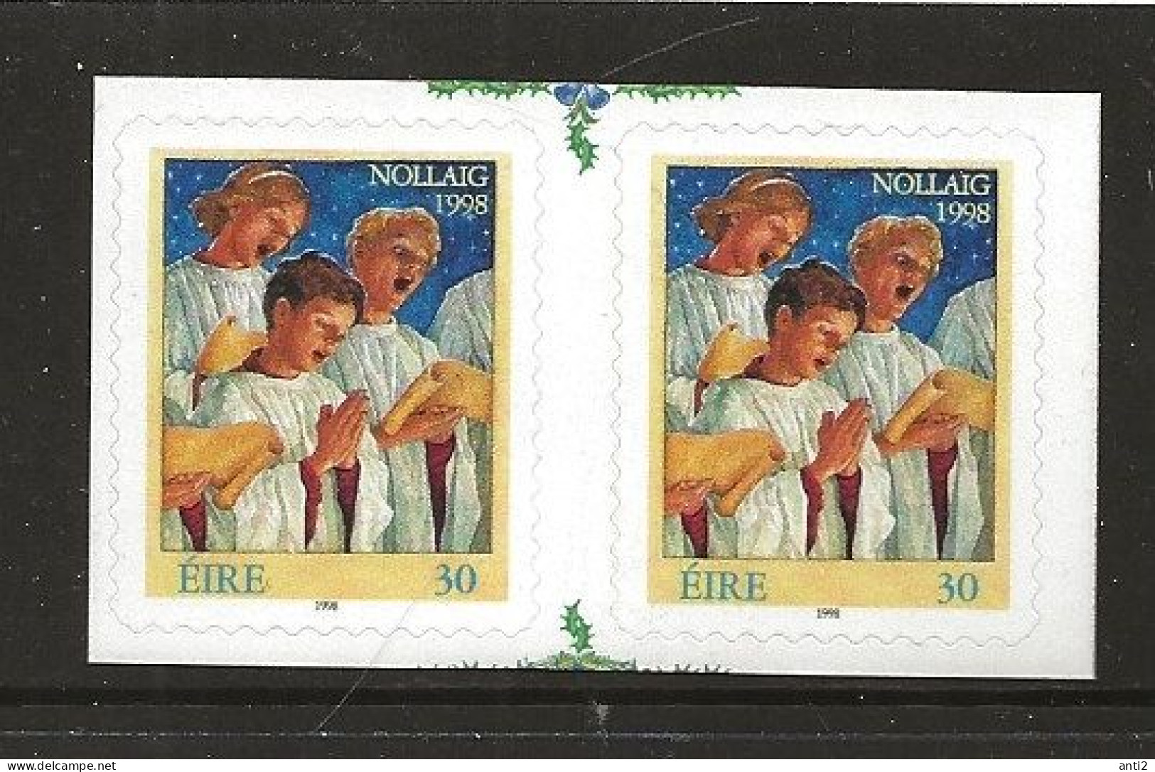 Ireland 1998 Christmas, Christmas Choir    MI  1112 Pair MNH(**) - Unused Stamps