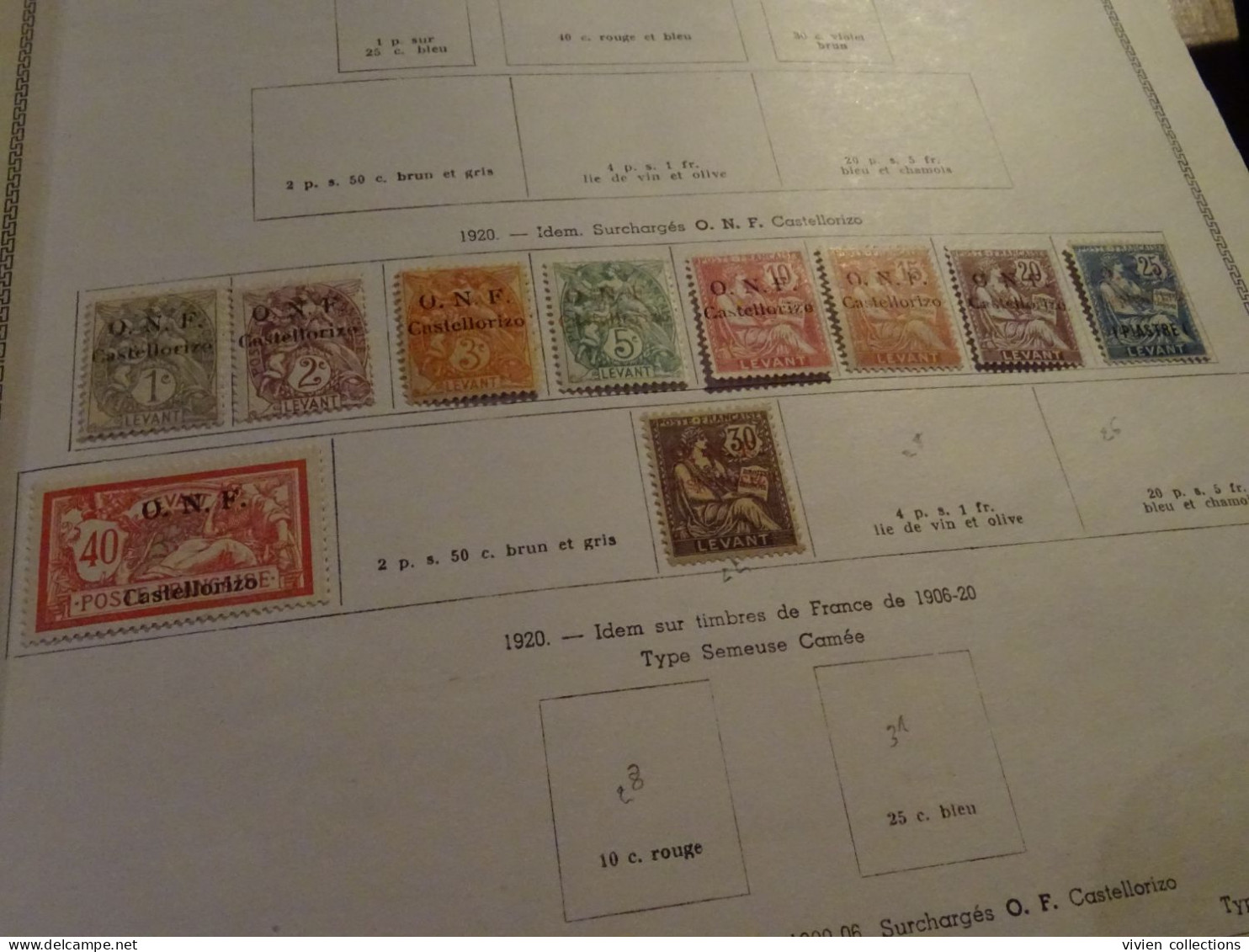 France Colonie Castellorizo N° 14 à 23 Neufs * (un Timbre Avec Défaut Cf Photo) - Unused Stamps