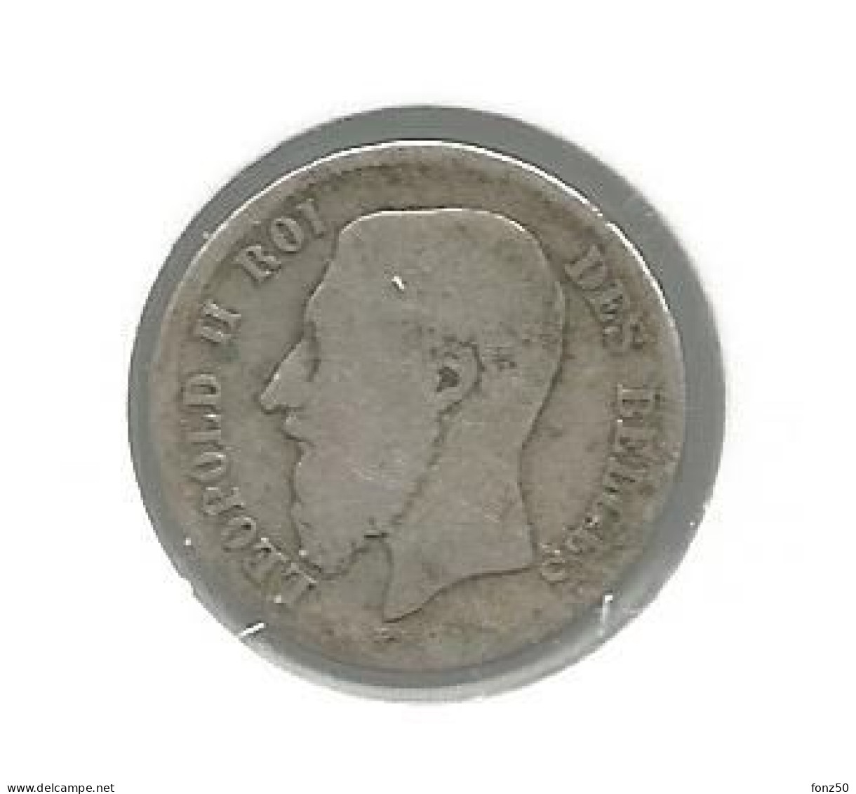 LEOPOLD II * 50 Cent 1866 Frans * Z.Fraai * Nr 12572 - 50 Cent