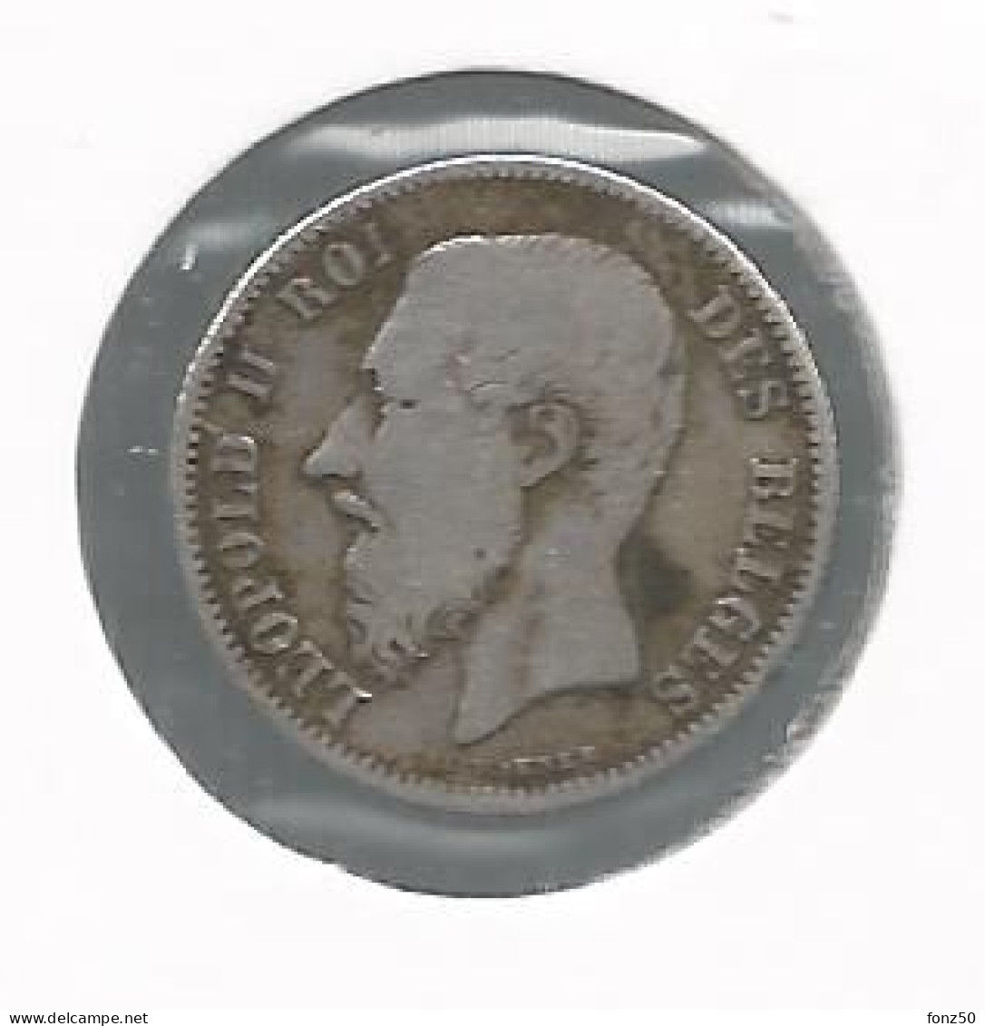 LEOPOLD II * 50 Cent 1866 Frans * Z.Fraai * Nr 11453 - 50 Cents