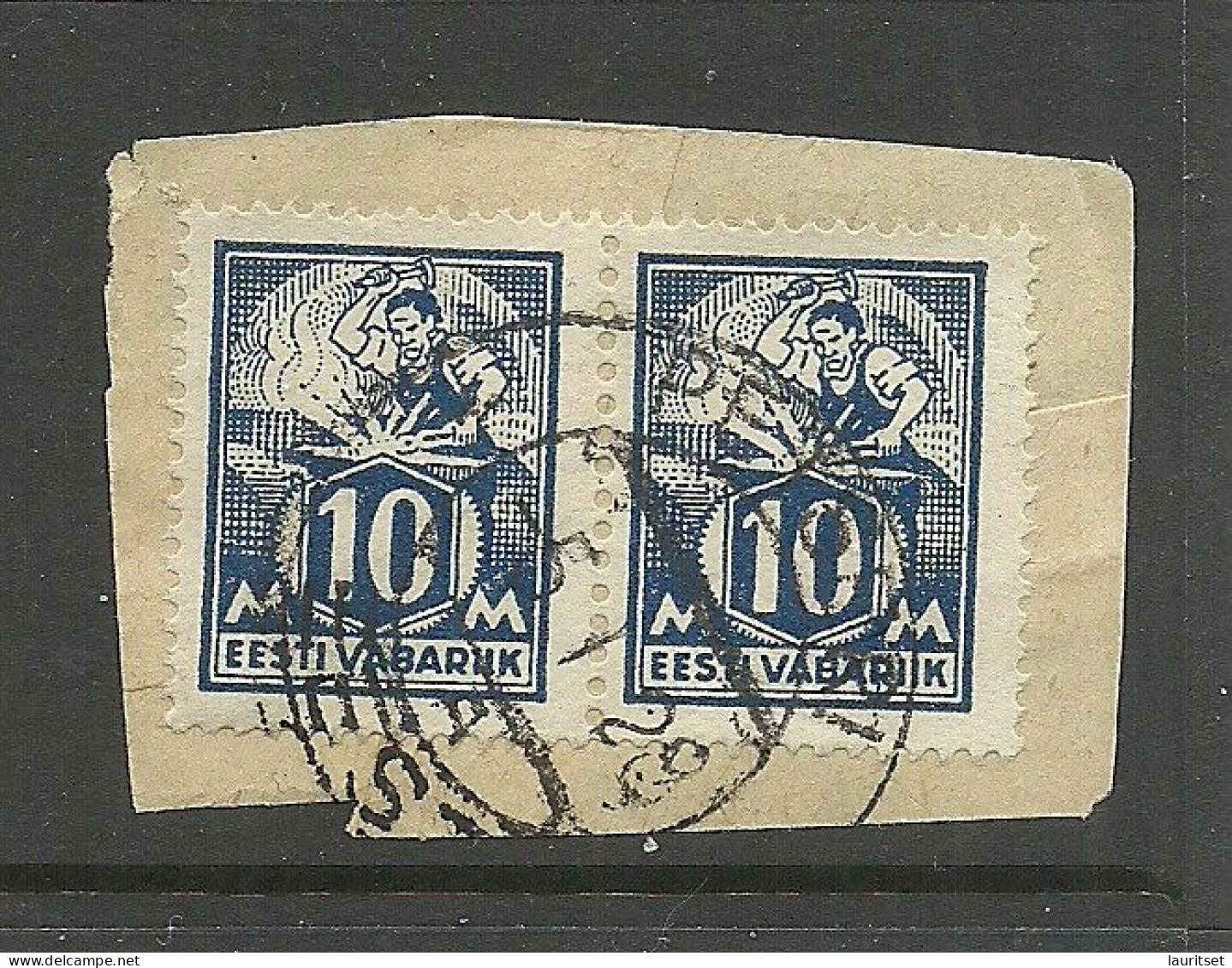 ESTLAND ESTONIA 1928 O PETSERI Michel 39 A As Pair - Estland