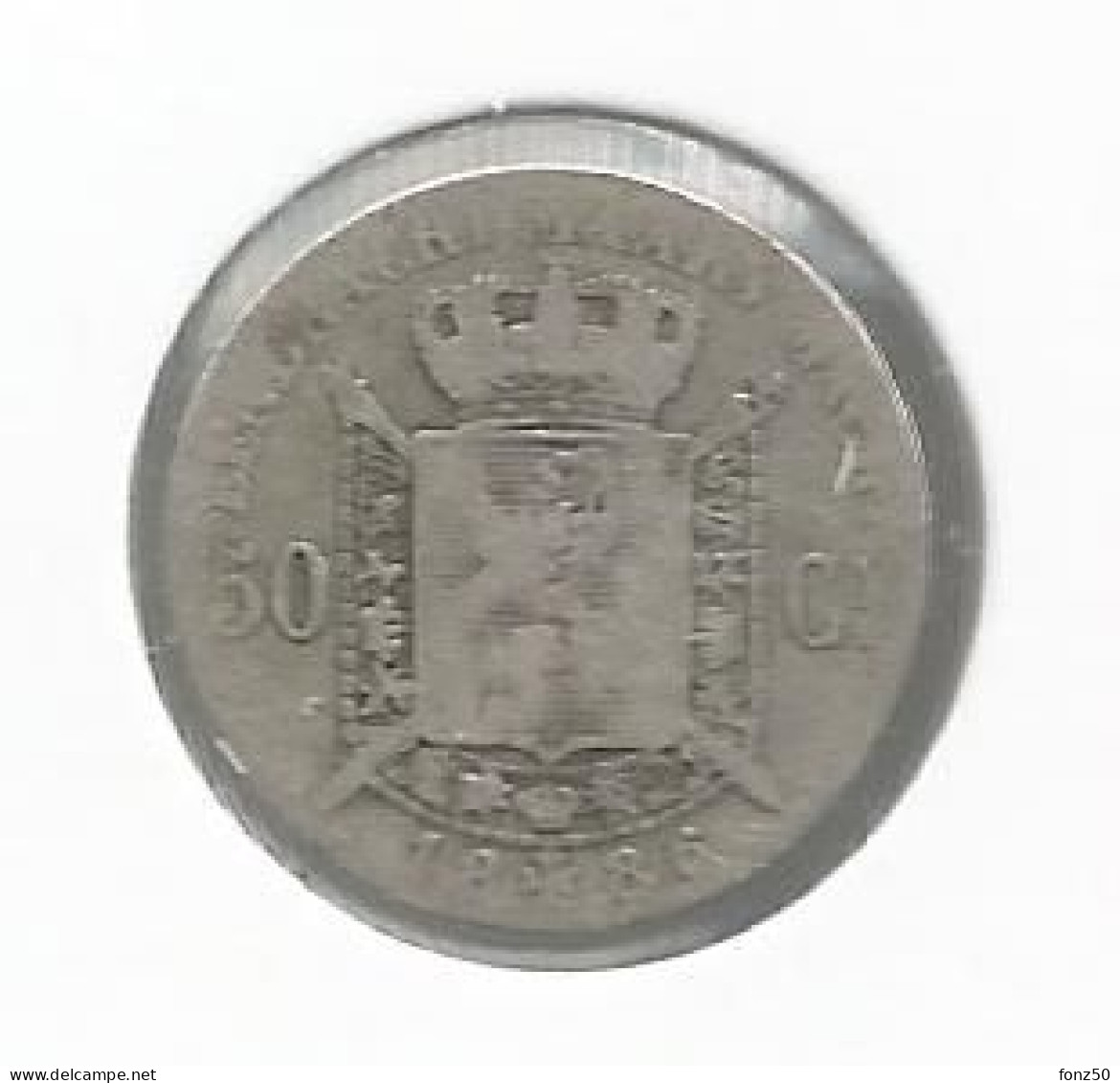 LEOPOLD II * 50 Cent 1886 Vlaams * Z.Fraai * Nr 12574 - 50 Centimes