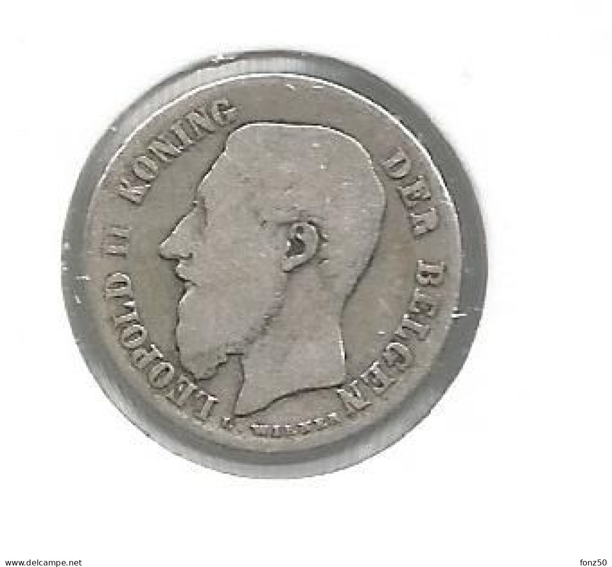 LEOPOLD II * 50 Cent 1886 Vlaams * Z.Fraai * Nr 12574 - 50 Centimes