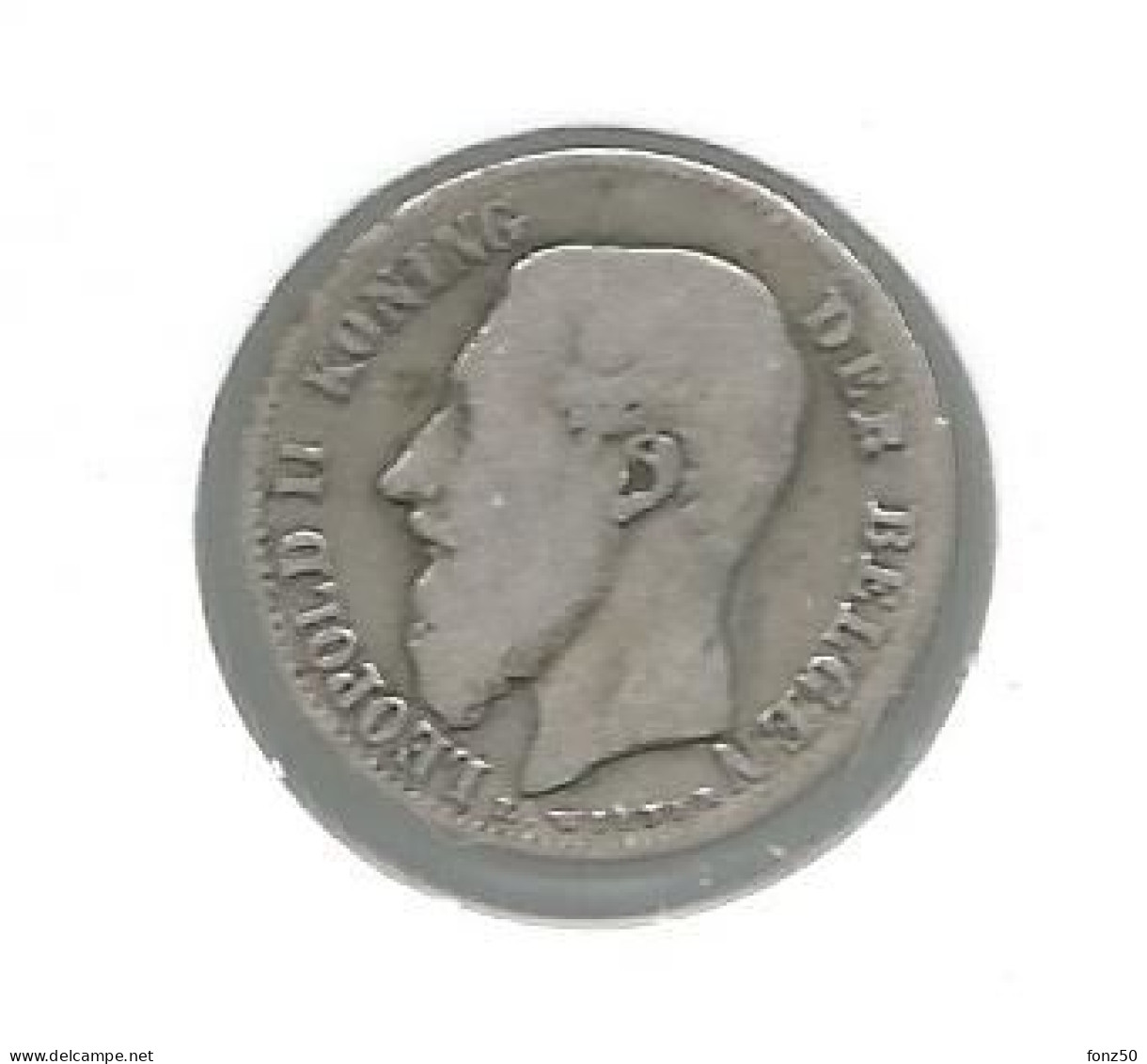 LEOPOLD II * 50 Cent 1886 Vlaams * Z.Fraai * Nr 12575 - 50 Centimes