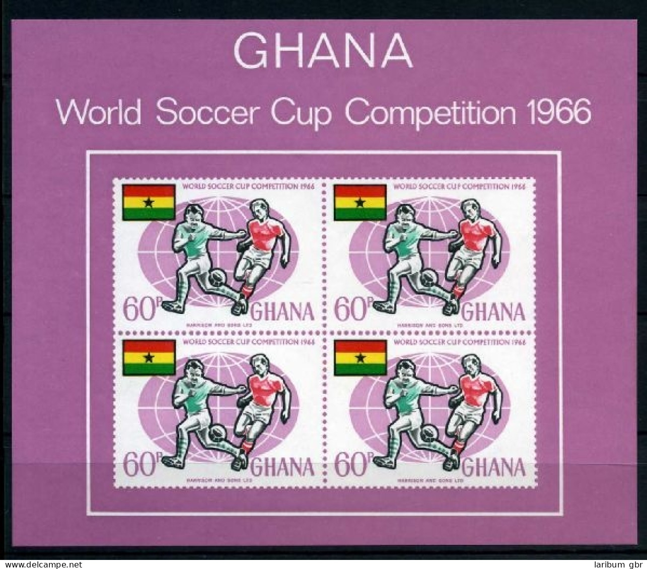 Ghana Block 22 Postfrisch Fußball #GE466 - Ghana (1957-...)