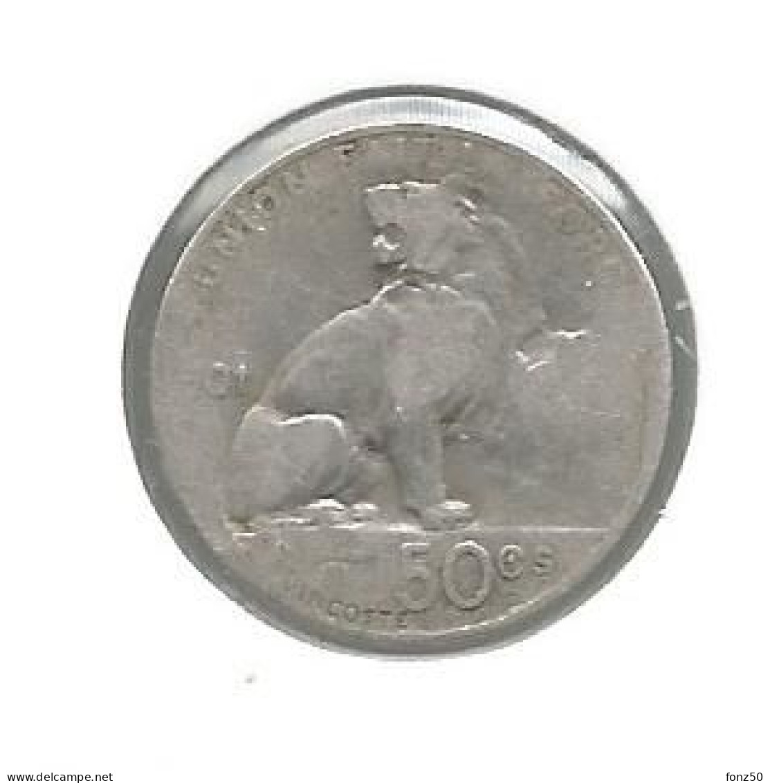 LEOPOLD II * 50 Cent 1901 Frans * Fraai * Nr 12579 - 50 Cents