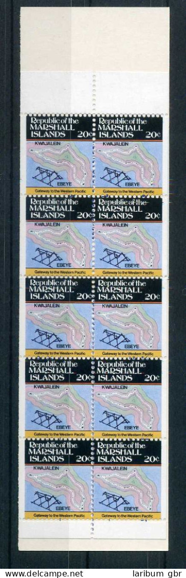 Marshall Inseln Markenheftchen Mit MiNr. 10D Postfrisch Inselkarten #JT633 - Marshall