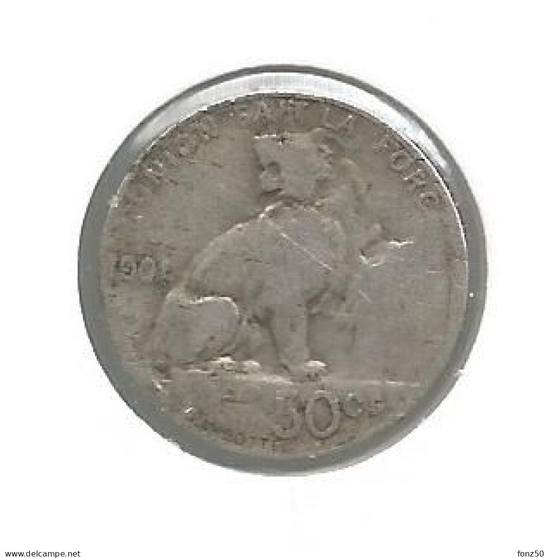 LEOPOLD II * 50 Cent 1901 Frans * Z.Fraai * Nr 12580 - 50 Centimes