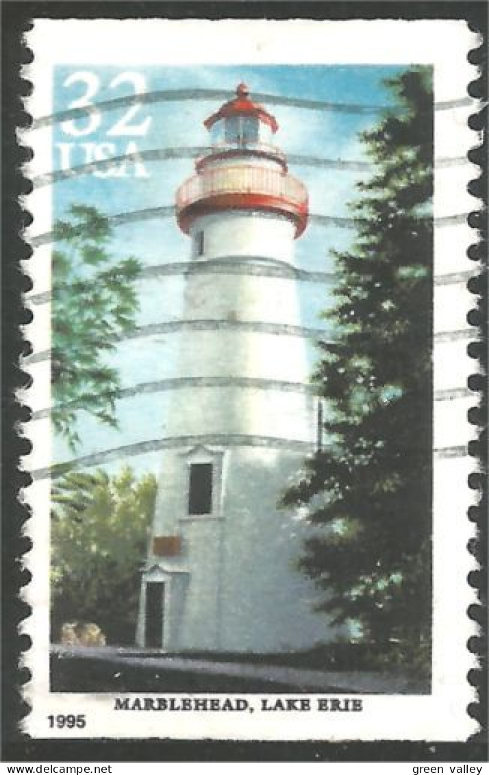 XW01-0562 USA 1995 Phare Marblehead Lighthouse Faro Lichtturm Vuurtoren Farol - Oblitérés