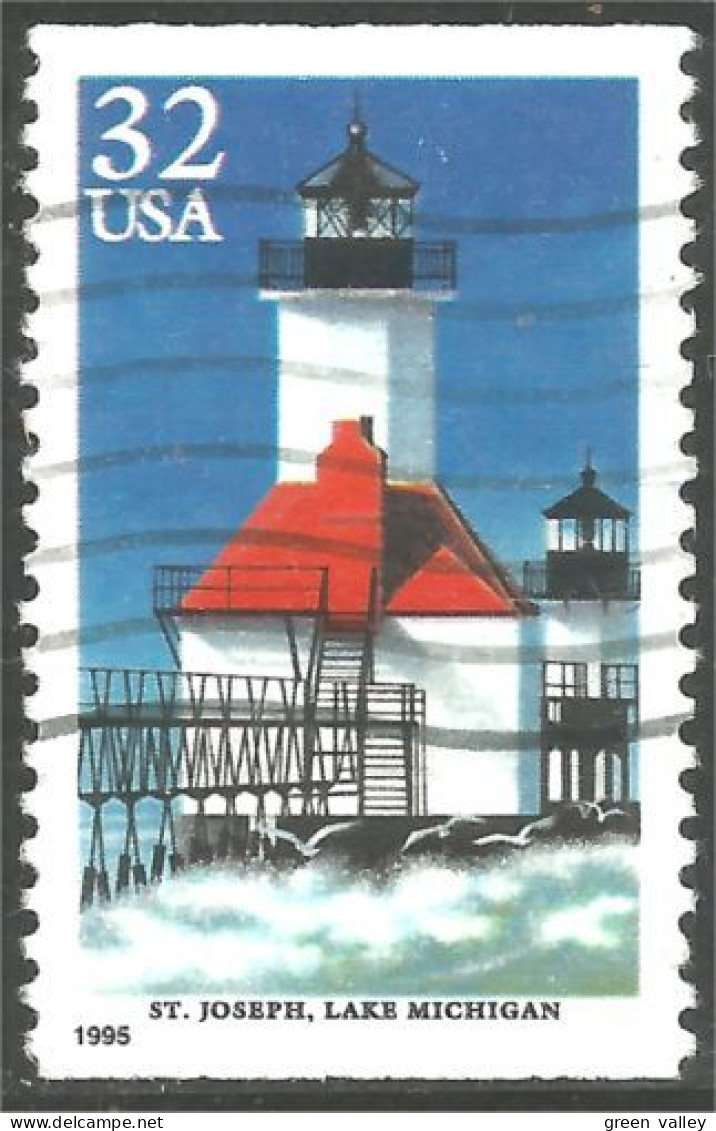 XW01-0556 USA 1995 Phare St Joseph Lighthouse Faro Lichtturm Vuurtoren Farol - Oblitérés
