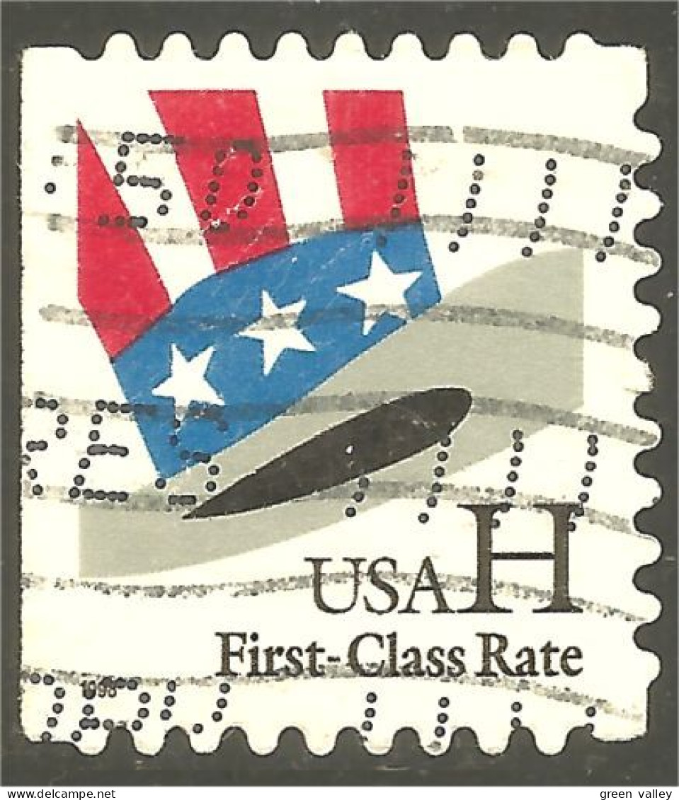 XW01-0510 USA 1998 Oncle Uncle Sam Chapeau Hat Side Booklet Carnet Côté - Usados