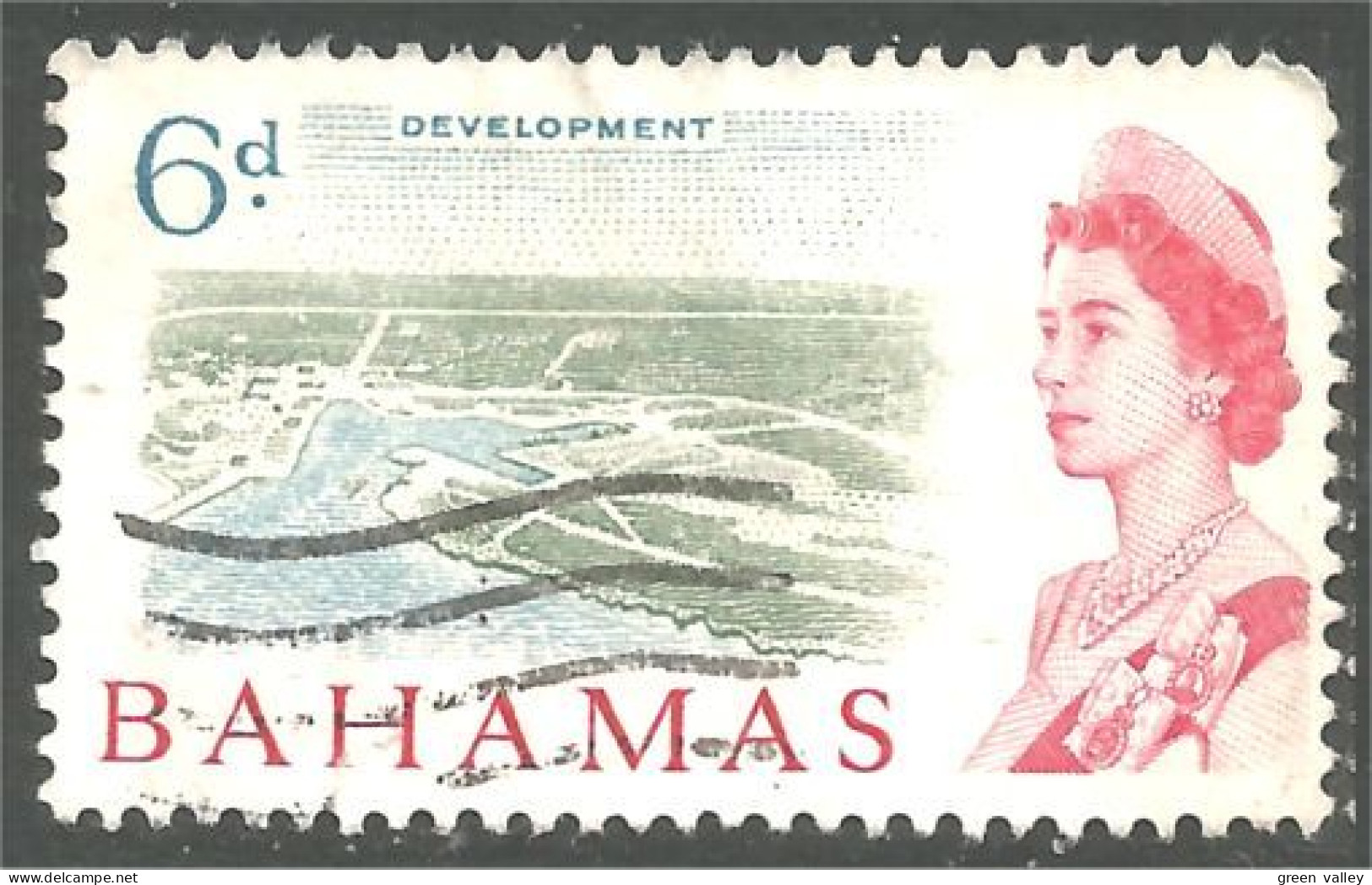 XW01-0217 Bahamas Queen Elizabeth 6d - Other & Unclassified