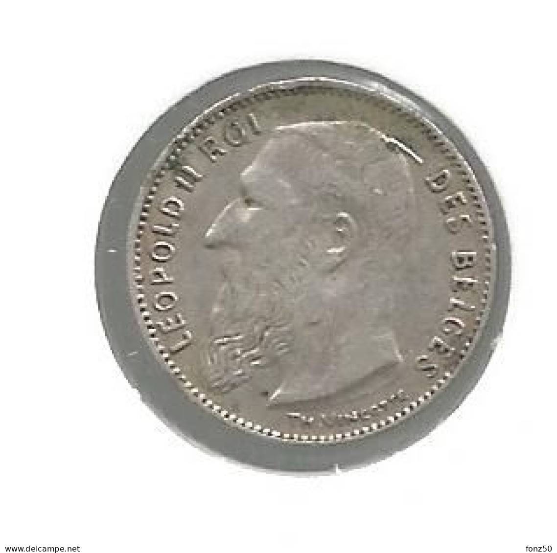 LEOPOLD 2 * 50 Cent 1909 Frans  Met Punt * Prachtig * Nr 12603 - 50 Centimes