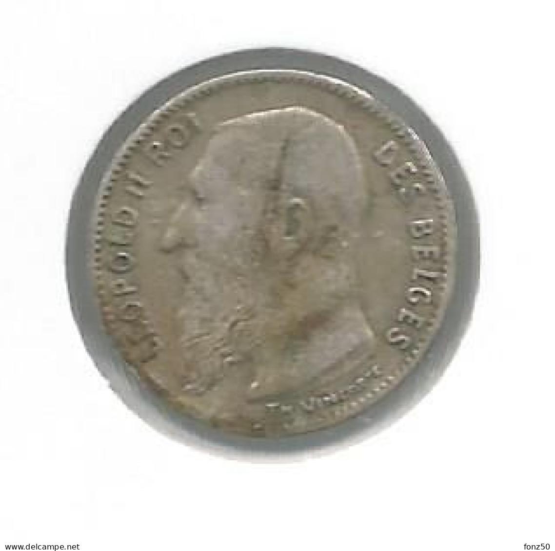 LEOPOLD 2 * 50 Cent 1909 Frans  Zonder Punt * Z.Fraai * Nr 12601 - 50 Centimes