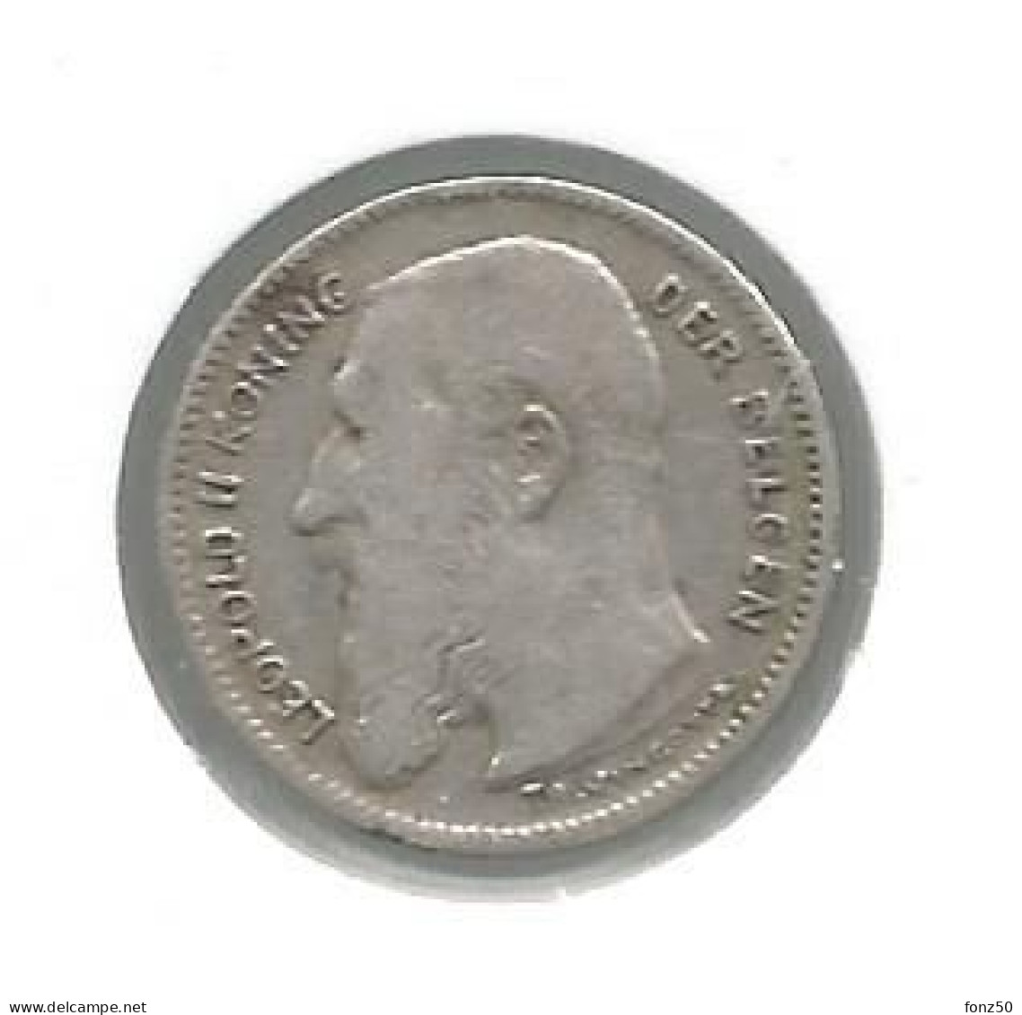 LEOPOLD 2 * 50 Cent 1909 Vlaams  Met Punt * Z.Fraai * Nr 12605 - 50 Centimes