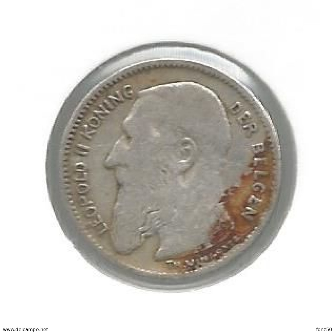 LEOPOLD 2 * 50 Cent 1909 Vlaams  Met Punt * Z.Fraai * Nr 12606 - 50 Centimes