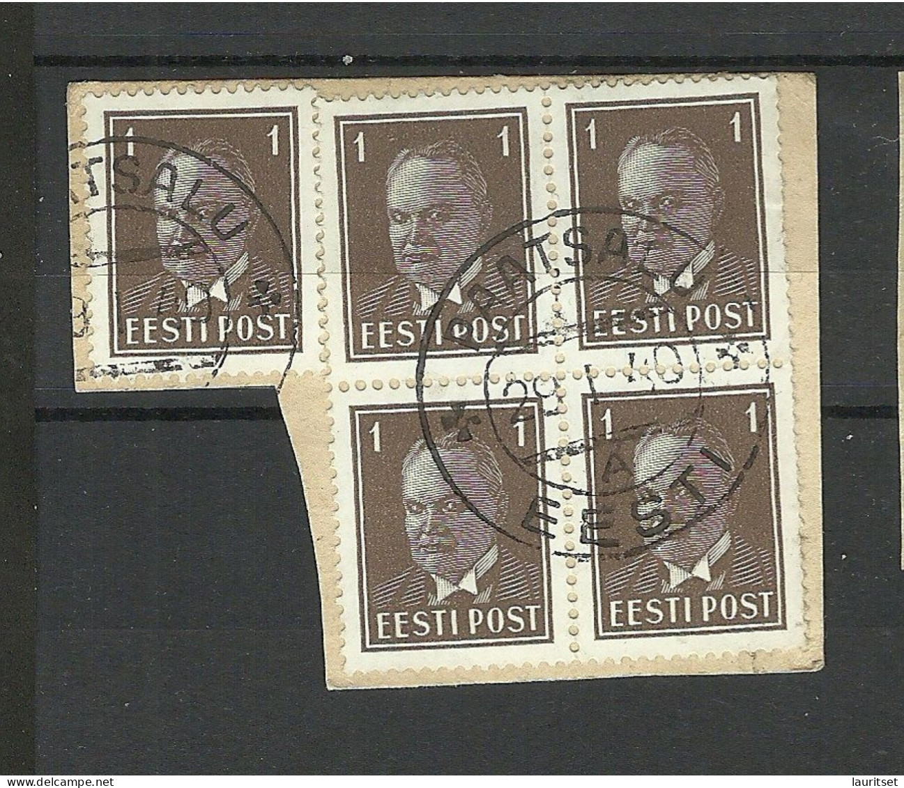 ESTLAND Estonia 1940 O PAATSALU Michel 113 On Piece - Estland