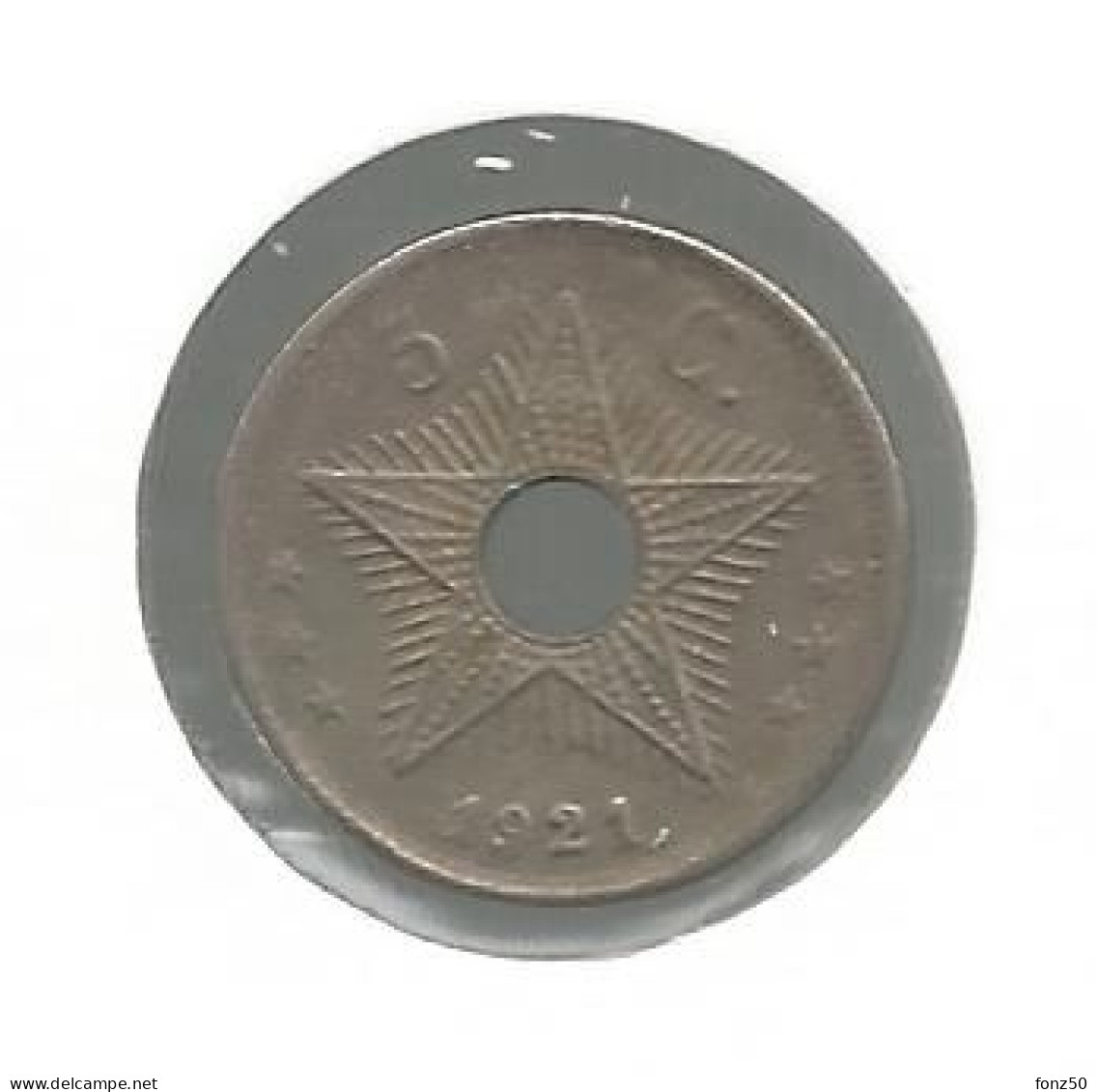 CONGO * ALBERT I * 5 Cent 1921 * Prachtig * Nr 12608 - 1910-1934: Albert I.