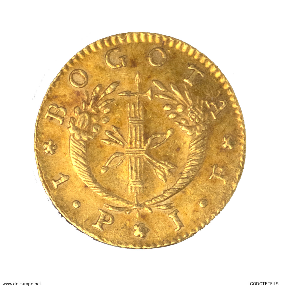 Colombie- République-1 Pesos Or 1825 Bogota - Colombia