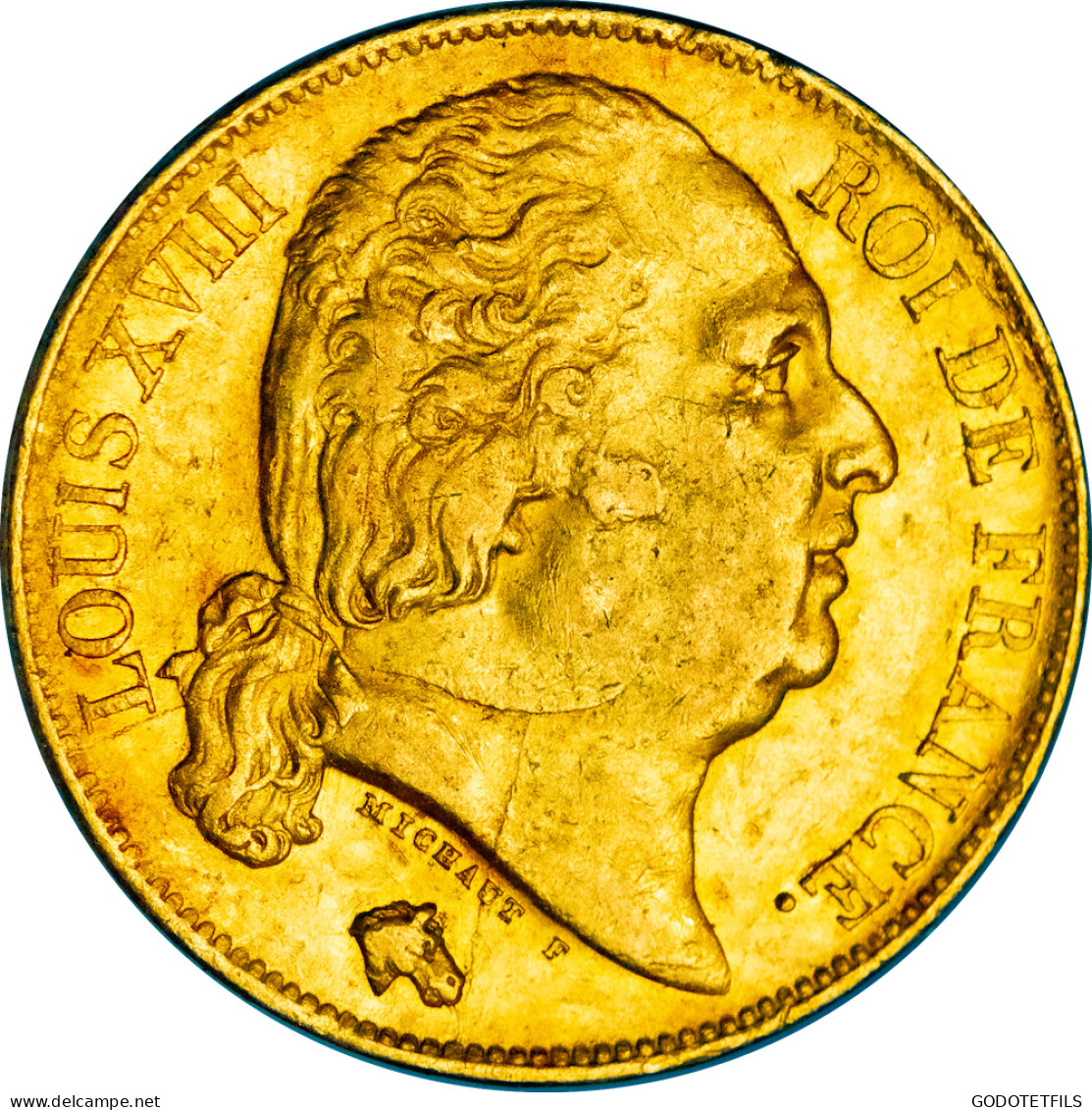 Restauration - 20 Francs Or Louis XVIII 1818 Lille - 20 Francs (gold)