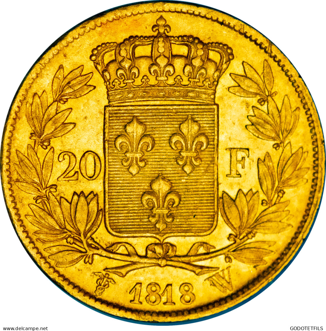 Restauration - 20 Francs Or Louis XVIII 1818 Lille - 20 Francs (gold)
