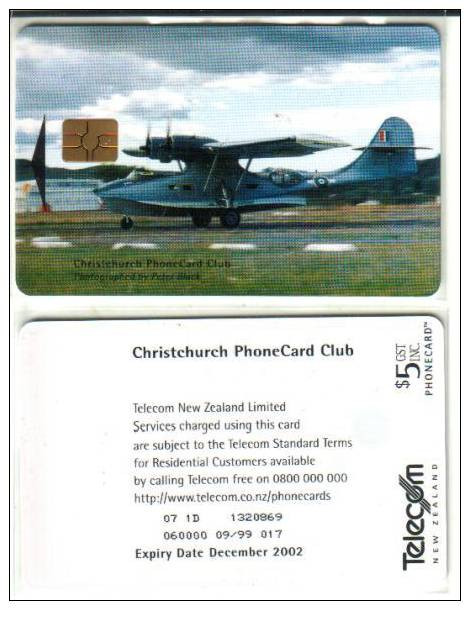 NEW ZEALAND  $5 CATALINA AIRPLANE AIRPLANES  MINT CHIP 200  ONLY  !!! READ DESCRIPTION !! - Nieuw-Zeeland