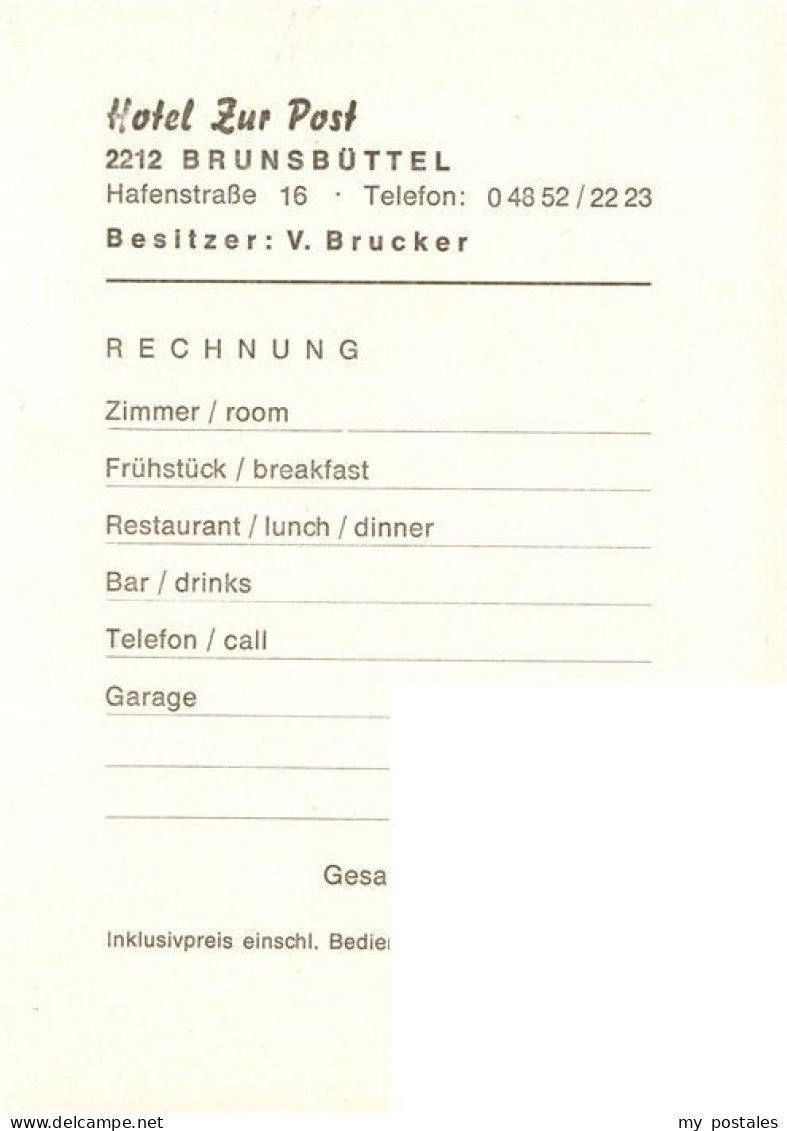 73957991 Brunsbuettel Hotel Zur Post Gastraeume - Brunsbuettel