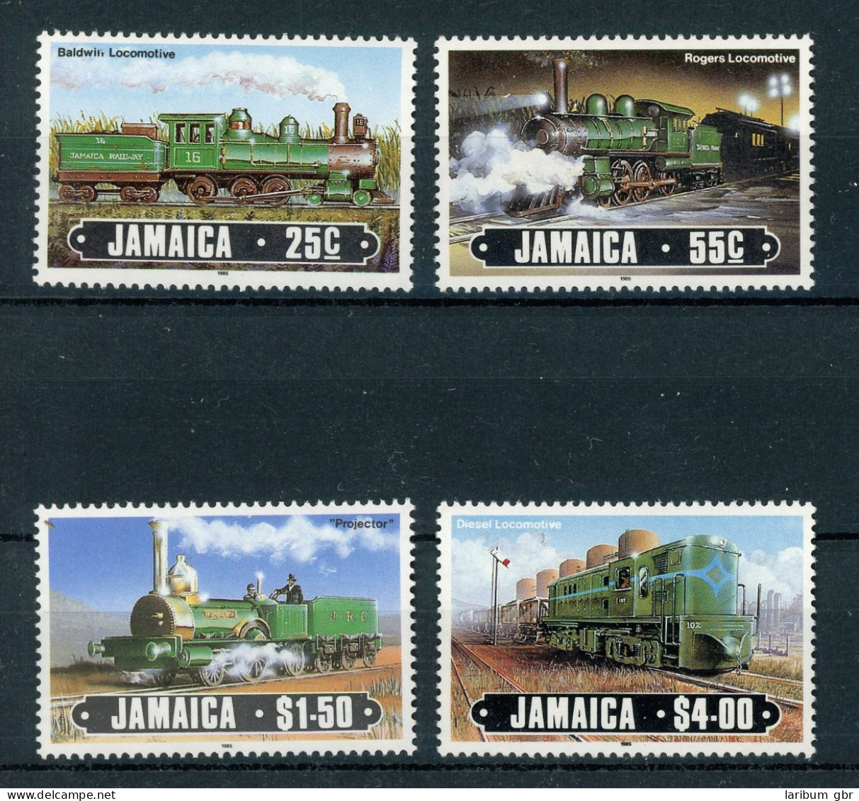 Jamaika 616-619 Postfrisch Eisenbahn Lokomotive #IU769 - Jamaica (1962-...)