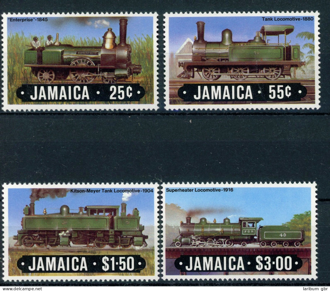 Jamaika 595-598 Postfrisch Eisenbahn Lokomotive #IU770 - Jamaica (1962-...)