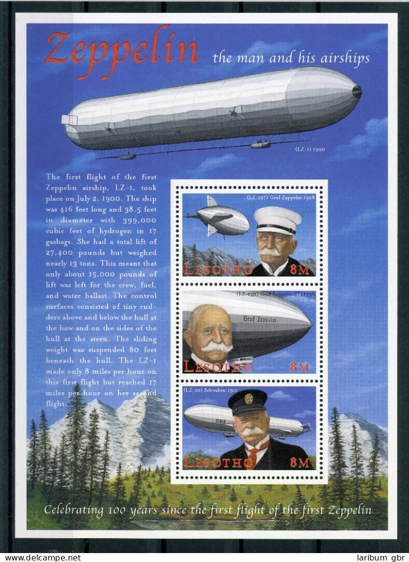 Lesotho KB 1630-1632 Postfrisch Zeppelin #GI034 - Lesotho (1966-...)