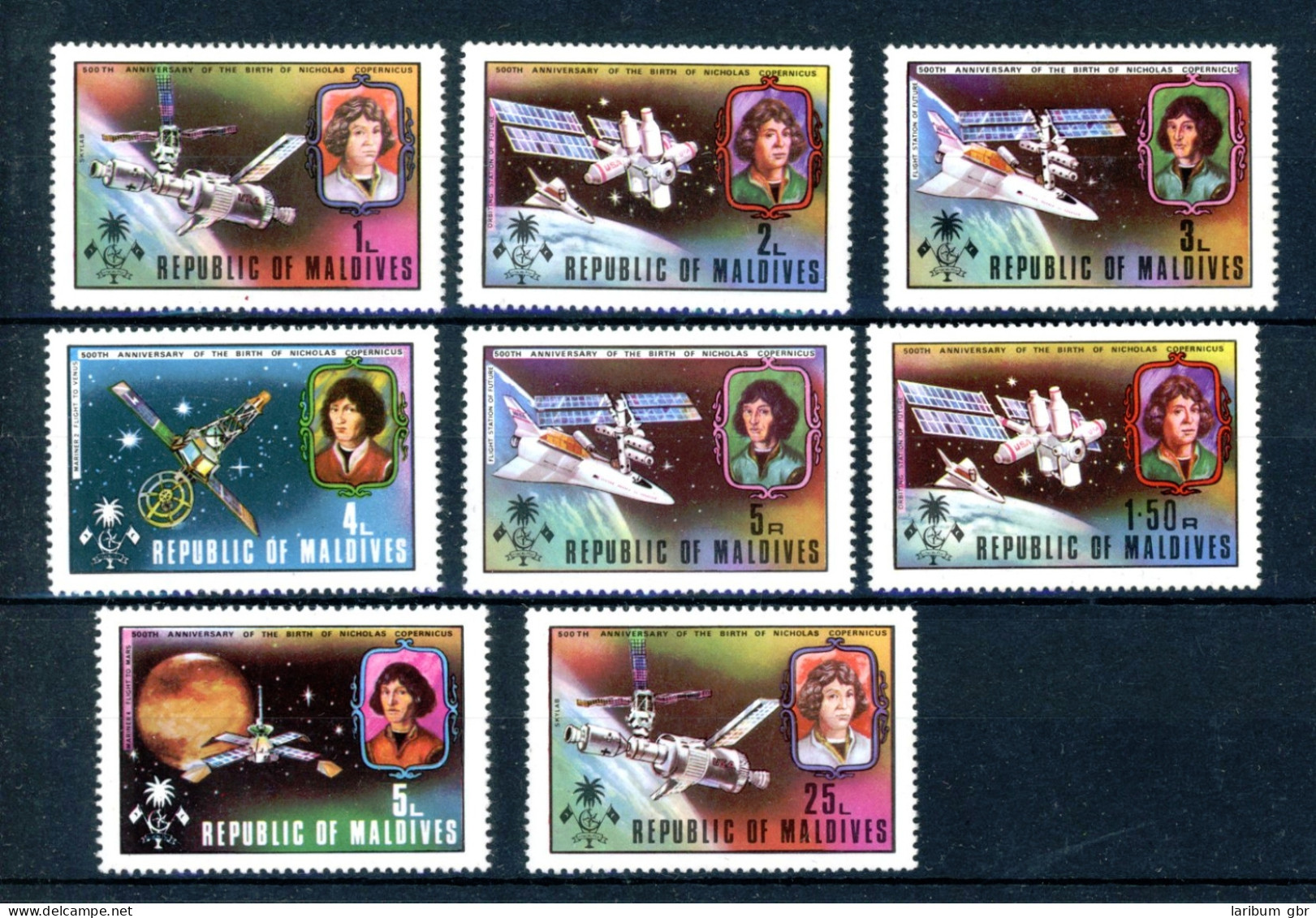 Malediven 497-504 Postfrisch Raumfahrt #GB332 - Maldivas (1965-...)