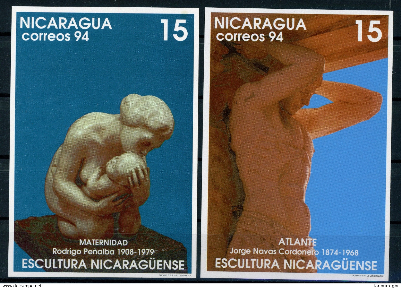 Nicaragua Bl 234-35 Postfrisch Kunst #JC462 - Nicaragua