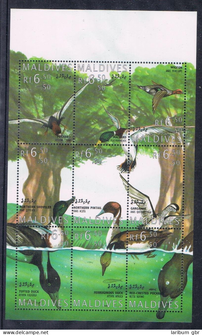 Malediven Kleinbogen 2298-2306 Postfrisch Vögel, Enten #JD266 - Maldivas (1965-...)