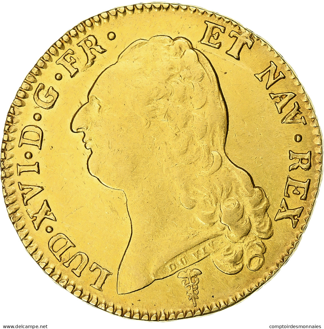 France, Louis XVI, Double Louis D'or à La Tête Nue, 1789, Bordeaux, Or, TTB - 1774-1791 Ludwig XVI.