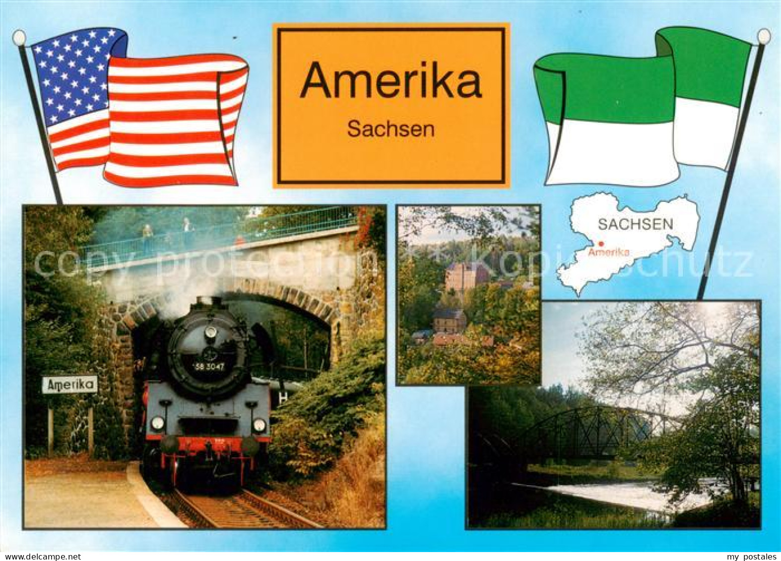 73842915 Penig OT Amerika Muldentalbahn Panorama Penig - Penig