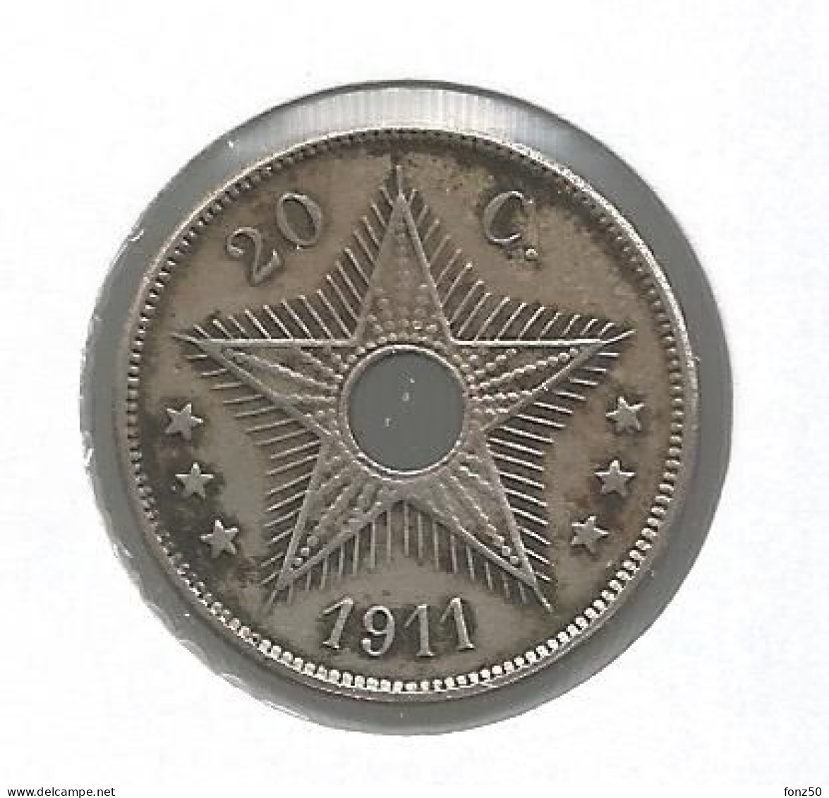 CONGO - ALBERT I * 20 Cent 1911 * Nr 12612 - 1910-1934: Albert I