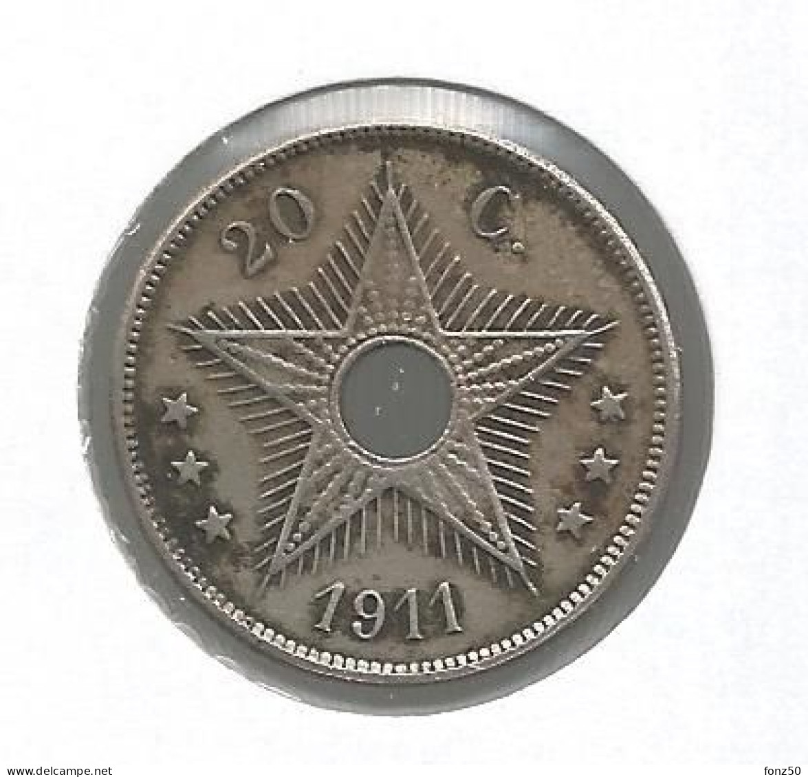 CONGO - ALBERT I * 20 Cent 1911 * Nr 12612 - 1910-1934: Alberto I