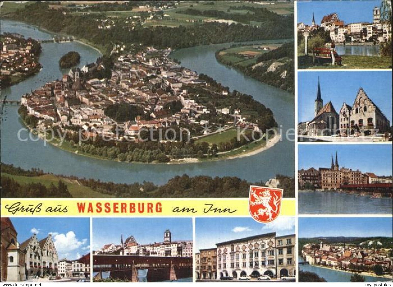72529475 Wasserburg Inn Sehenswuerdigkeiten Der Stadt Altstadt Fliegeraufnahme W - Wasserburg (Inn)