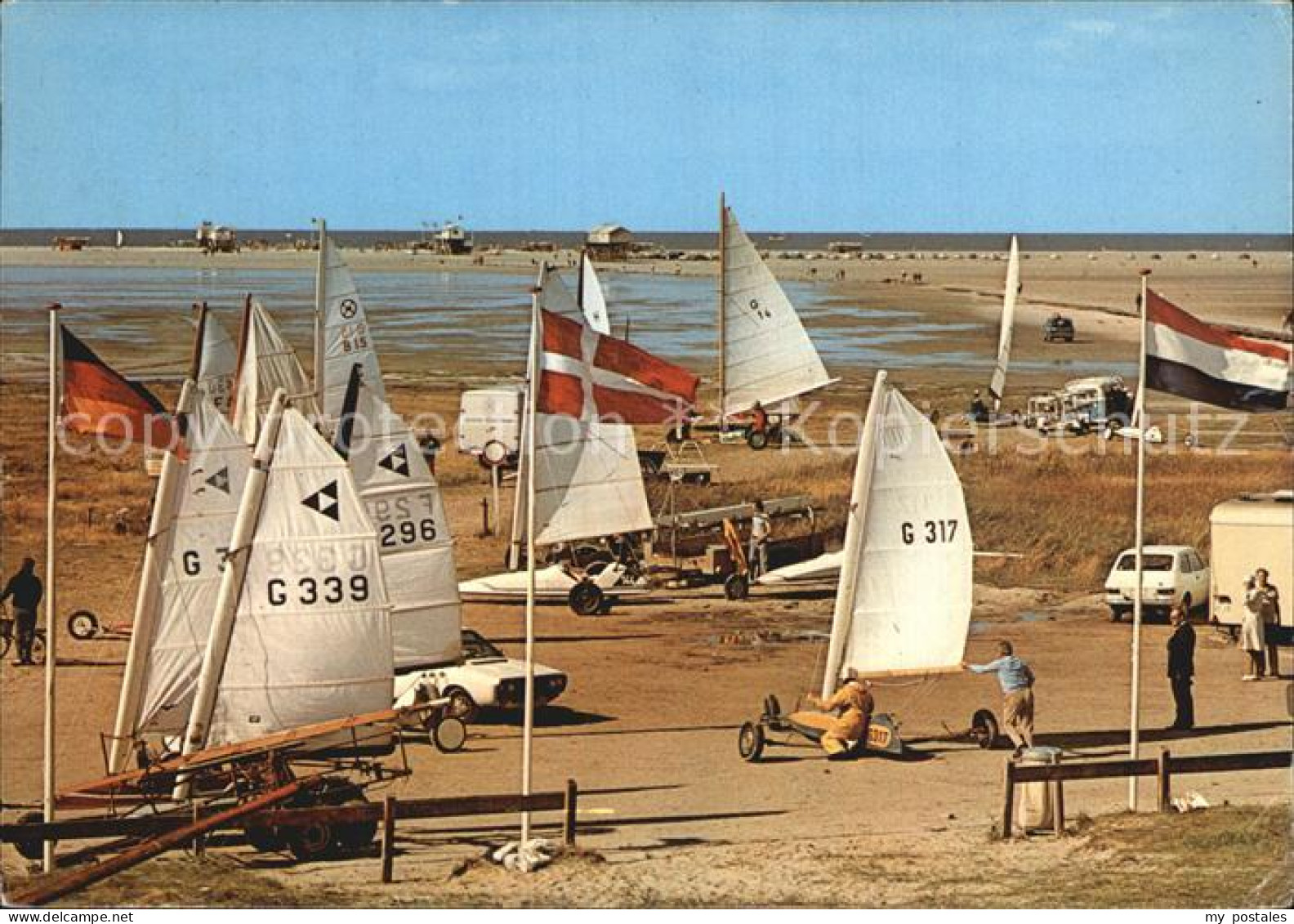 72529070 Segeln Jachthafen Strandsegler St. Peter-Ording   - Sailing