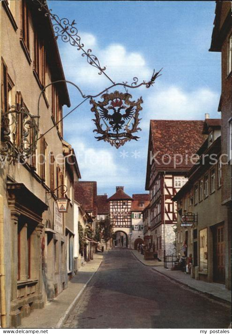 72528471 Kuenzelsau Schnurgasse Mit Morsbacher Tor Kuenzelsau - Künzelsau