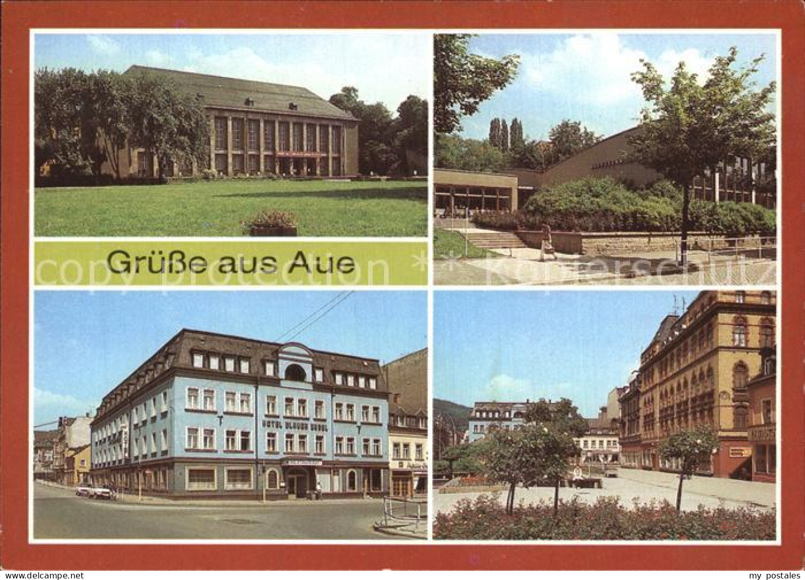 72528360 Aue Erzgebirge Kulturhaus Ernst Thaelmann Volksschwimmhalle Hotel Blaue - Aue