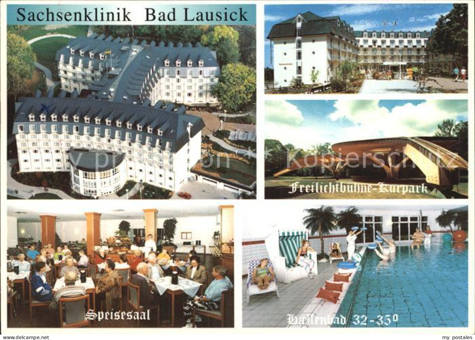 72527652 Bad Lausick Sachsenklinik Speisesaal Freilichtbuehne Kurpark Hallenbad  - Bad Lausick