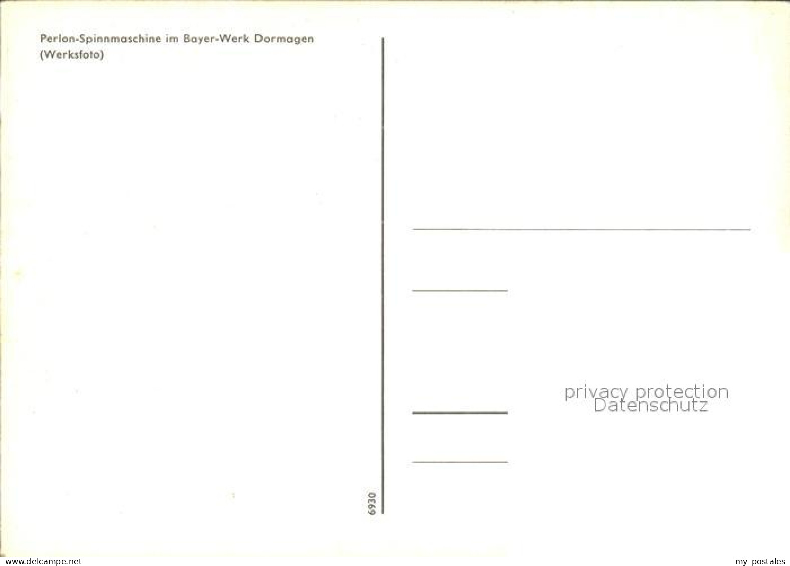 72527365 Dormagen Perlon Spinnmaschine Im Bayer Werk Dormagen Dormagen - Dormagen