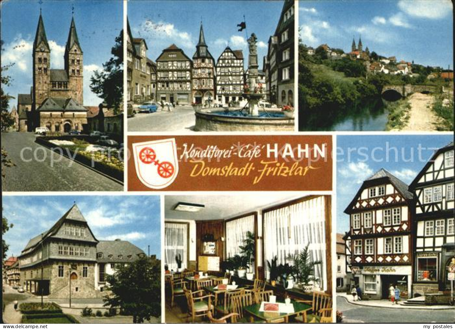 72527289 Fritzlar Dom Rathaus Brunnen Konditorei Cafe Hahn Gaststube Fritzlar - Fritzlar
