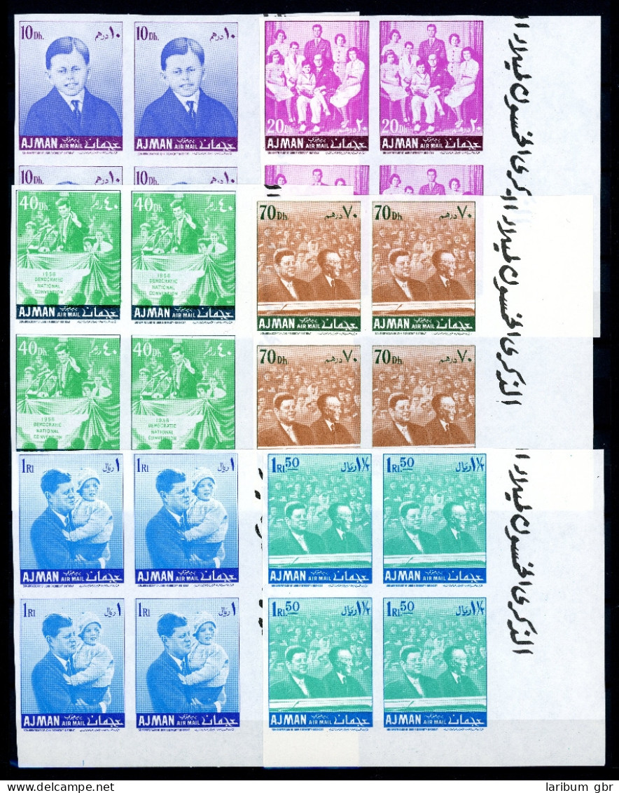 Ajman 4er Bl. 141-149 B Postfrisch J. F. Kennedy #IX493 - Abu Dhabi