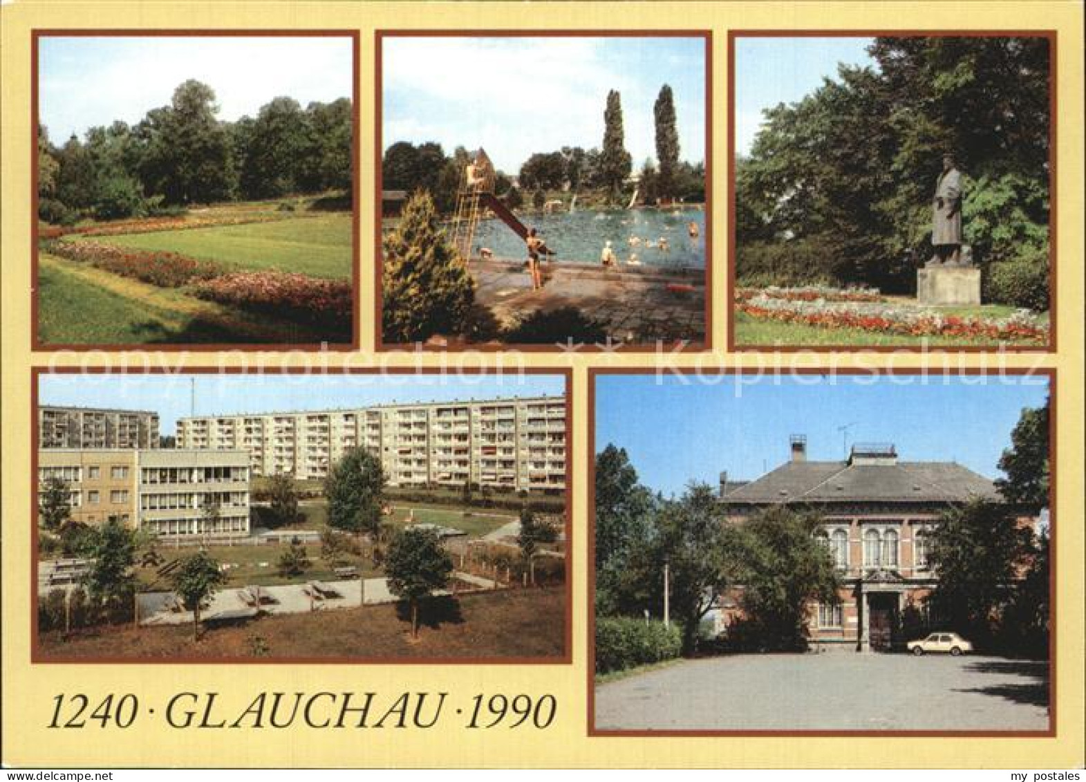 72526870 Glauchau Rosarium Freibad Agricola Denkmal Glauchau - Glauchau