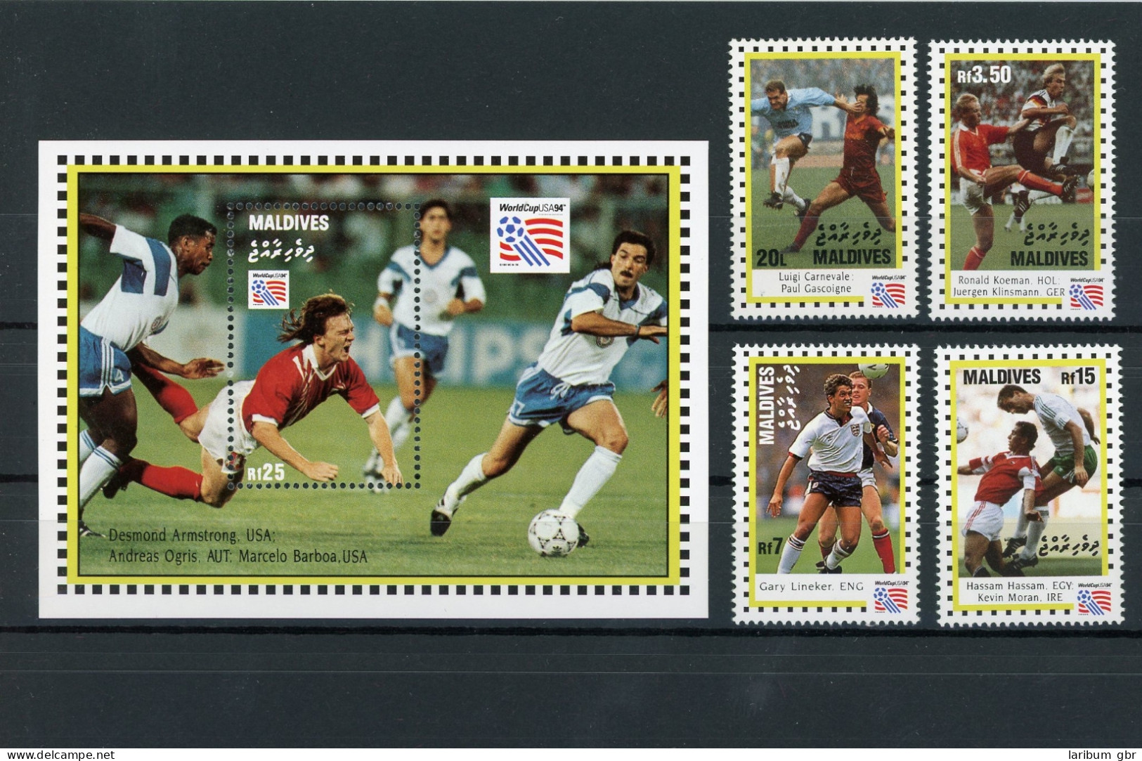 Malediven 2111,13,15-16+Block307 Postfrisch Fussball #GE673 - Maldivas (1965-...)