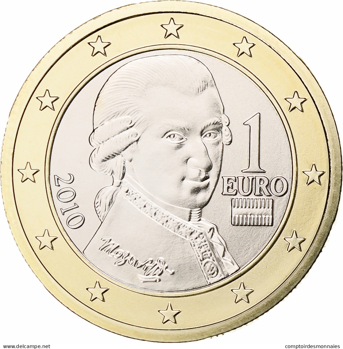 Autriche, Euro, 2010, Vienna, BU, FDC, Bimétallique, KM:3142 - Austria