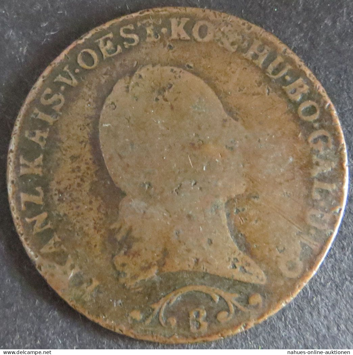 Münze Österreich 1 Kreuzer Franz II. 1812 Schön - Autriche