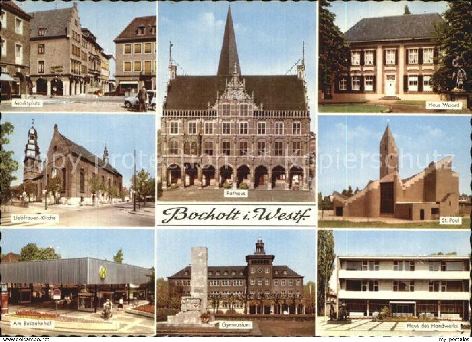 72525565 Bocholt Westfalen Rathaus Marktplatz Liebfrauen-Kirche  Bocholt - Bocholt